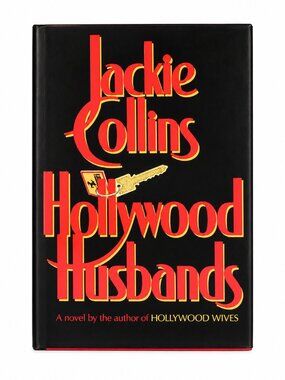 Jackie Collins Hollywood Husbands Hardcover 1986 Vintage Fiction Dust Jacket